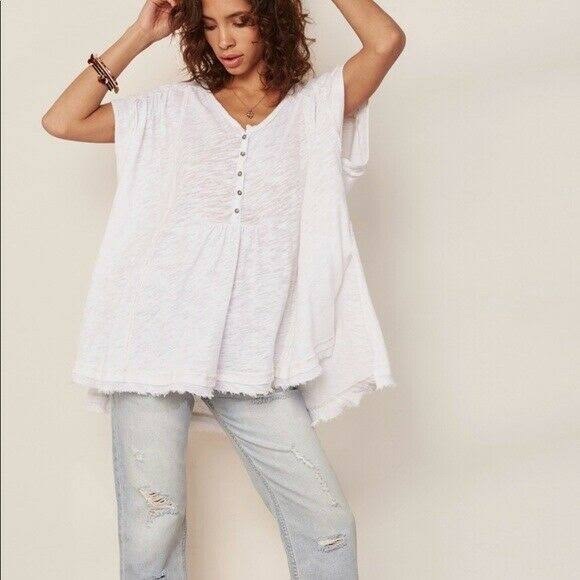 Free People Aster Oversized Tunic Top Size S - Picture 6 of 16